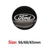 4pcs 56mm 60mm 65mm Car Styling Wheel Center Hub Caps Stickers Badge For Ford Fiesta Mondeo Fusion Explorer Escape Shelby Edge CVX1