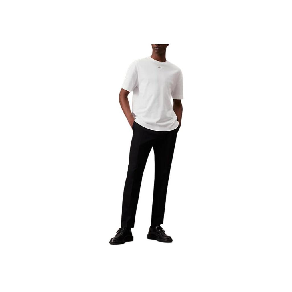 Calvin Klein Cotton Logo T-Shirt Men Tops White K10K112487-YAF