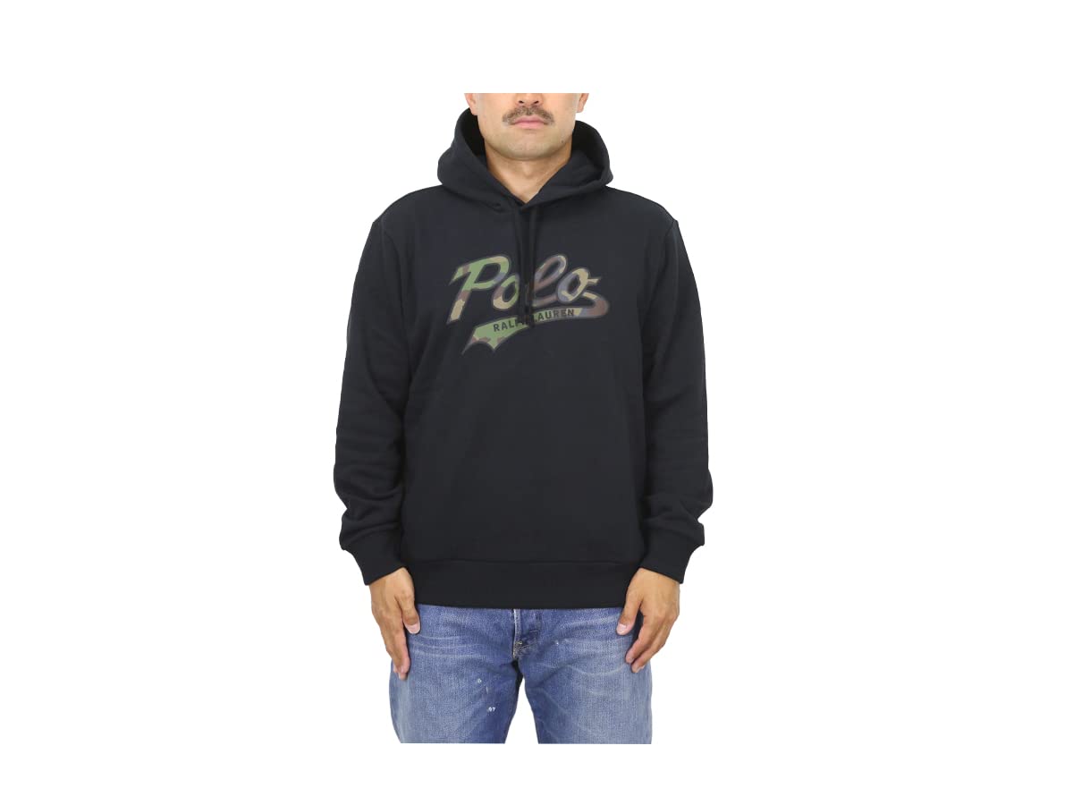 

Polo Ralph Lauren Camouflage Logo Print Pullover Sweatshirt Men s Hoodie, 01020001-L-BLACK [Used] чёрный