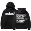 Rapper Melendi Album Tour Mikiny s potiskem dopisů