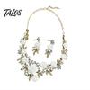 Necklace And Earrings Set 1 Camellia Choker Earrings, Faux Pearl Rhinestone Luxury Jewelry Elegant Flower for Women Daily Wear Party Date High-quality