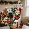 Xmas Tree Hanging Pendants Acrylic Christmas Garland Pendant, Double-sided Wreath Ornament, Lightweight Winter Holiday Party Supplies Decor