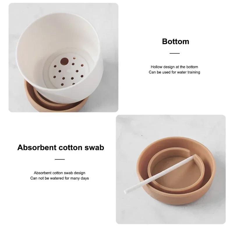 Double Succulents Flower Pots Planter Creative Vase Green Plants Pot Vase Table Decoration Flower Pots For Garden Home Decor