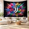 Juventus FC Wall Tapestry, Soft Fabric Wall Hanging, Decorative Backdrop For Bedroom Home Wall Art
