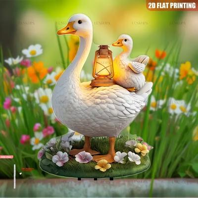 1pcs 15cm/30cm Animal World Garden Stake Outdoor Planter Decor Waterproof Yard Ornament