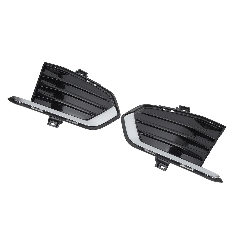1 Pair Bumper Fog Light Cover Grille SK601905 Black Left Right Side Fog Lamp Molding Trim Fit For