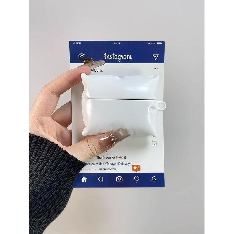 

Protective Case Airpod3 for Apple Pro Earphone Case Second Generation Wireless Bluetooth Third Generation Aipods2 Silicone Fourth Generation 5 AirPods Pro2 White Artificial pillow-single shell