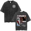 Rapper Duki ADA Tour  Vintage Washed Tshirt Men Women Clothing Hip Hop Oversized Tshirts Cotton Cozy Short Sleeve T Shirts