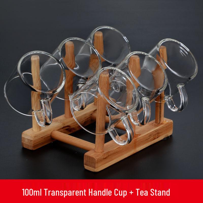 Heat-Resistant Glass Gongfu Tea Cups Set (6 Pcs)