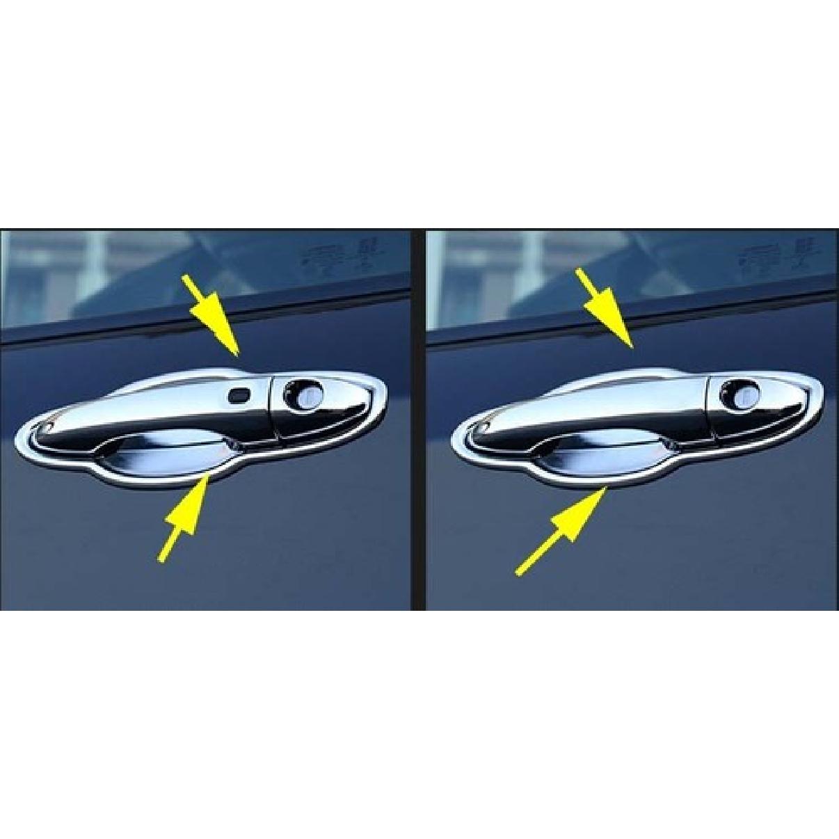 ABS Chrome Door Handle Bowl Cup Cover Trim For 2017- JEEP Compass 4pcs