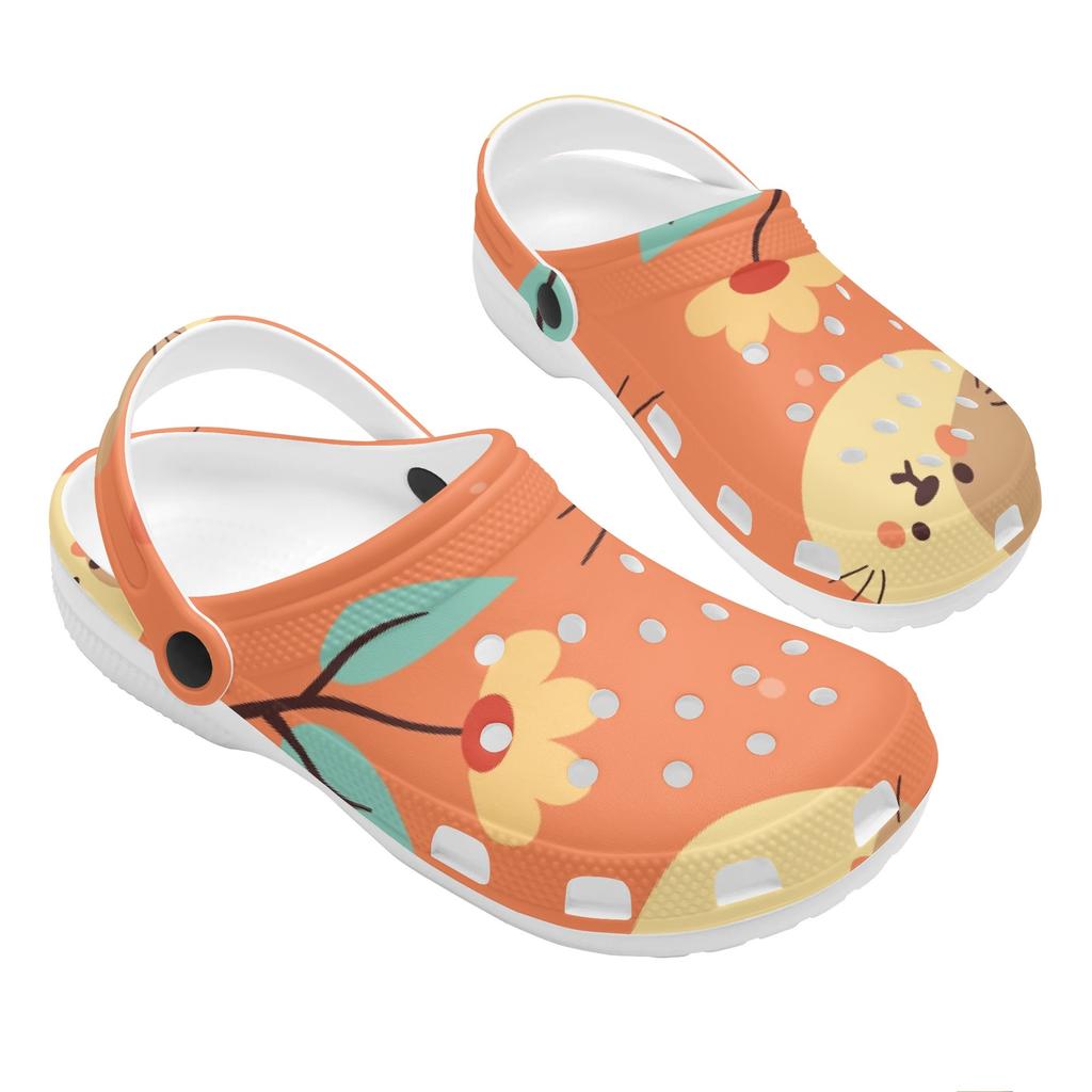 Cute Pattern EVA Clogs for Women Men Easy Clean Lightweight Slip On Casual Shoes Soft Sole Summer Sandals Summer Daily Wear