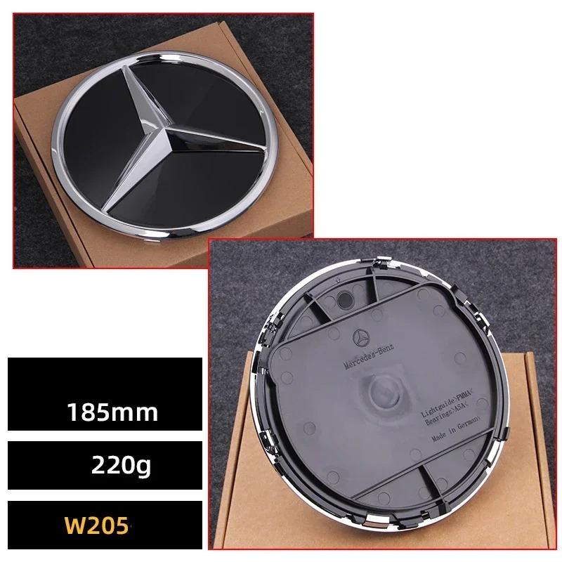 1pcs Car Front Grille Emblem Star Badge Logo Mirror For Mercedes Benz W205 W204 W253 W213 W206 W166 gle glc RM1