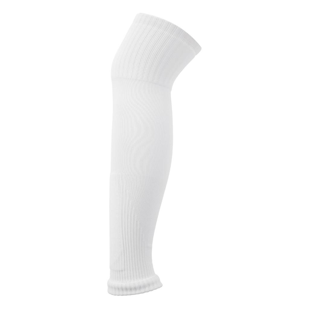 Football Leg Sleeve Long Compression Leg Sleeve Sports Cycling Leg Sleeves Over The Knee for Men Women Polyester One Size White
