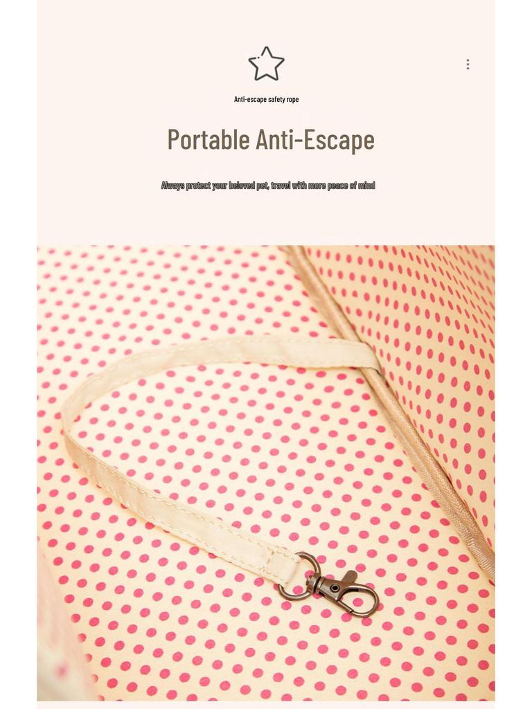 Portable Breathable Pet Carrier: Lightweight Canvas Crossbody for Cats & Small Dogs