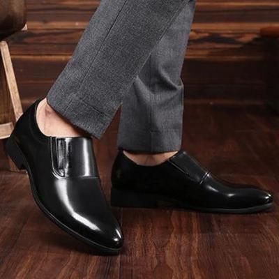 Chaussures habillées noires à bout pointu pour homme, chaussures sociales printemps-automne pour hommes, liquidation bon marché, pointure 39, élégantes et classiques officielles