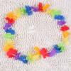 10pcs Hawaii Christmas Wreath Door Decoration Hawaiian Party Artificial Flower Garland Necklace Luau Torpil