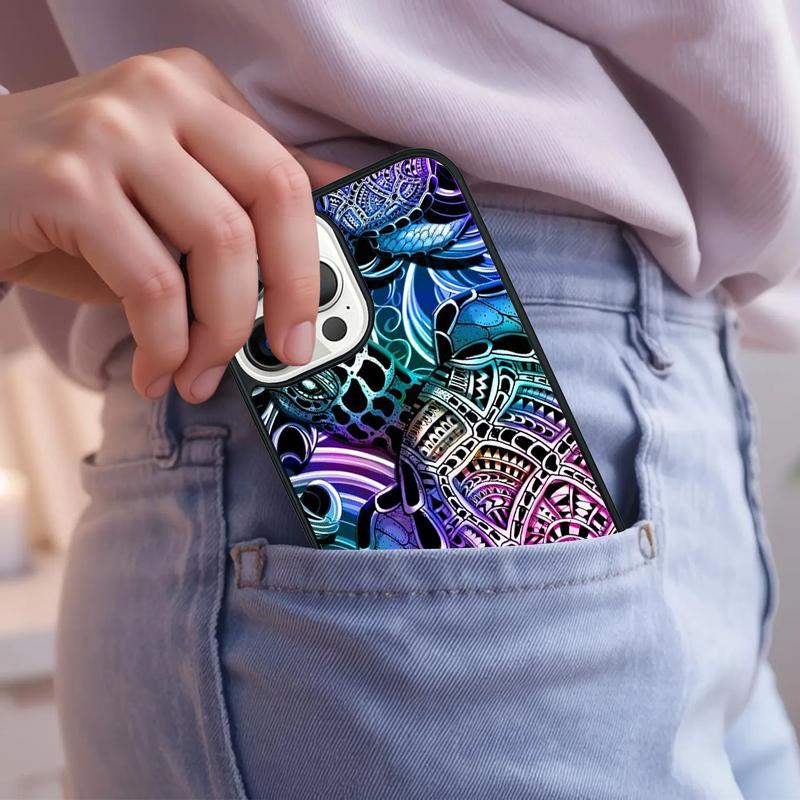 Turtles colourful Sea turtle shell colourful Phone Case For iPhone 17 Air 15 16e 14 13 Pro Max Coque 12 11 Pro Max PLUS cover