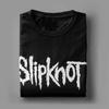 Slipknots-Logo T-shirt Męski Bawełniany Nowość T-shirty Okrągły Dekolt Koszulki Krótki Rękaw Top Pomysł na Prezent