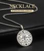 Dawapara Sigil of Lilith Necklace Seal Supernatural Amulet Stainless Steel Gothic Pagan Jewelry Religious Gift