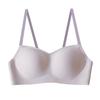 A Antibacterial Modal underwear women's small breasts gather smooth, breathable and seamless invisible foundation, and close the sub-breast bra.