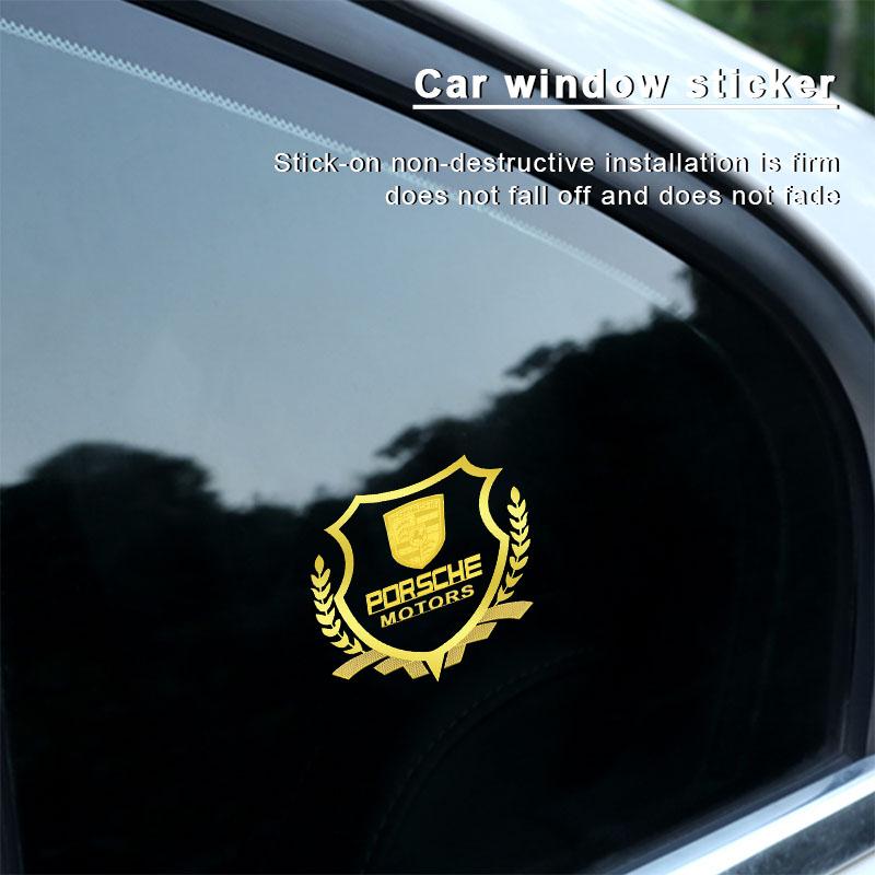 Auto Body Side Window Fuel Tank Trunk Decorative Decals Stickers For Porsche Boxster Cayenne Panamera Macan Cayman 911 918 996 917 991
