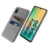For Samsung Galaxy A06 5G/M06 5G Case Cloth+Hard PC Phone Cover with Dual Card Slots