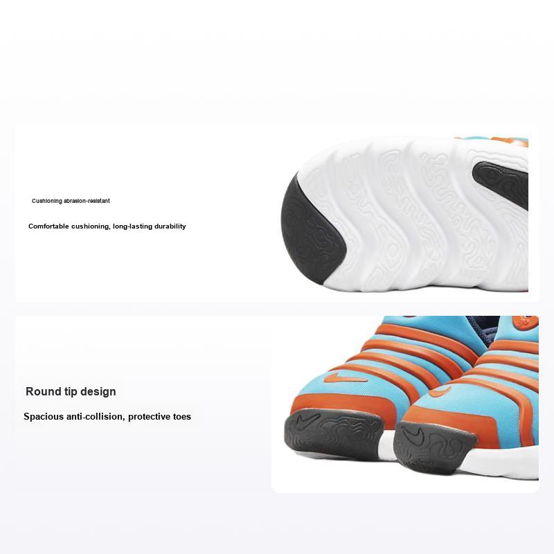 Nike Dynamo Go TD Laser Blue Arancione Sicurezza Scarpe da Ginnastica per Bambini Blu Mezzanotte Bianco DH3438-403