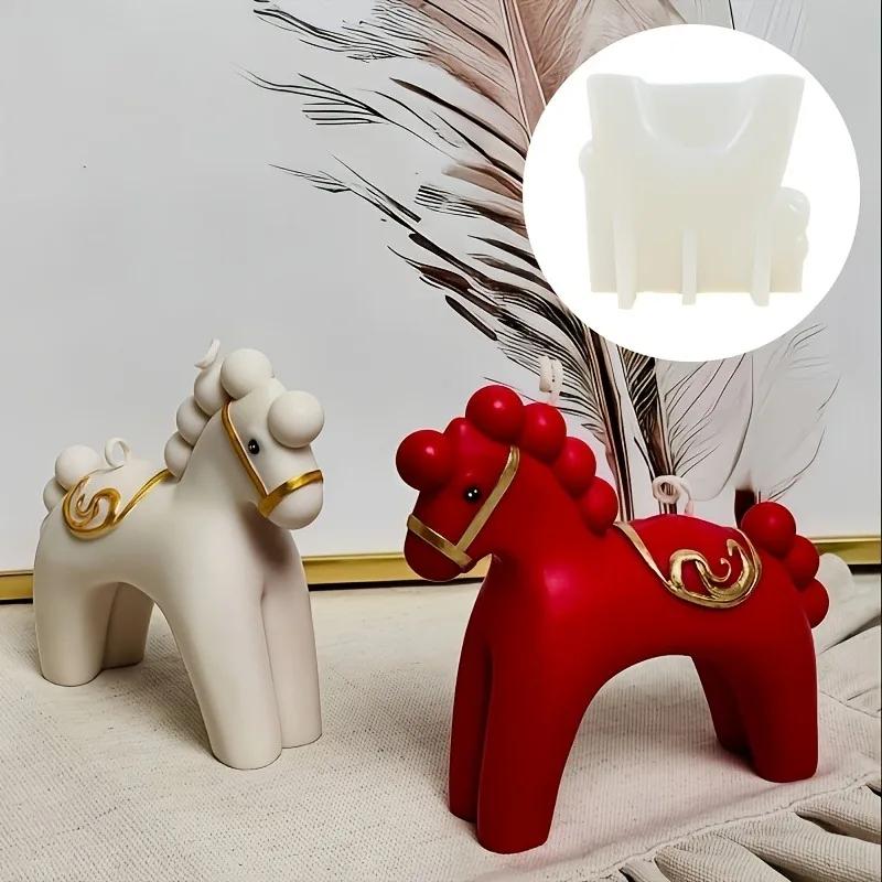 2026 Latest Models Cute Horse-Shaped Silicone Molds for Resin | Galloping Horse Design, Suitable for Making Holiday And Gifts