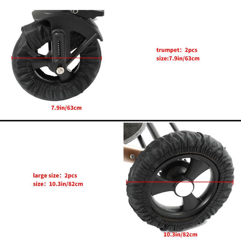 Universella damm- och smutsavvisande hjulskydd för barnvagn - Utomhusdäckskydd Barnvagnstillbehör