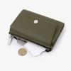 New PU Leather Short Wallet Solid Color Portable Money Bag Multifunctional Coin Purses Women
