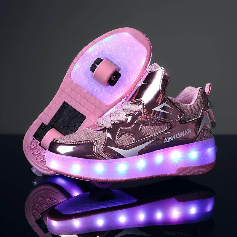 Pattini Flash Runaway Scarpe Pattini a Rotelle per Adulti Pattini