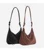Vintage minimalistická taška z jelenice: Dámská crossbody a taška přes rameno s velkou kapacitou 2025