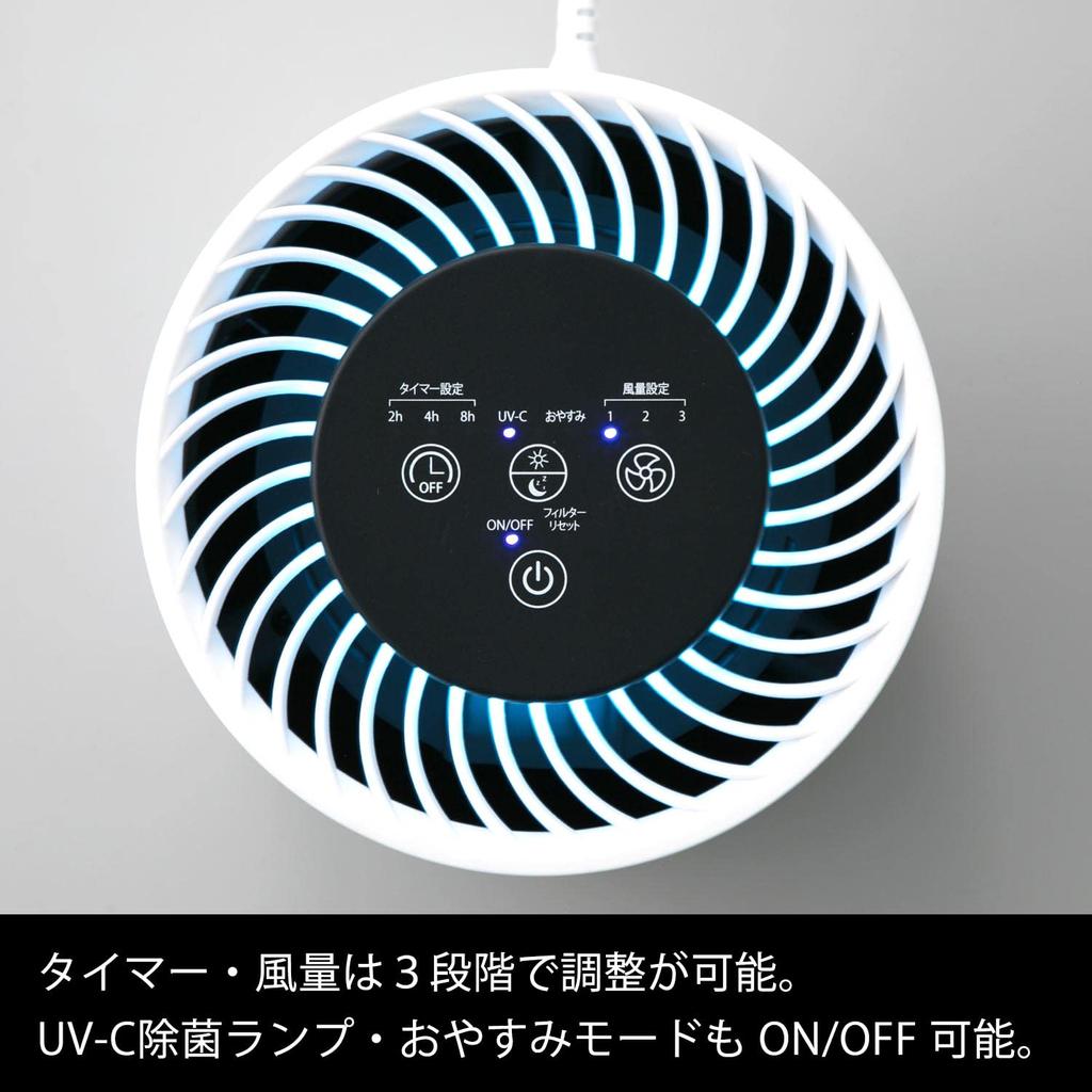 Sanka Disinfecting Air Purifier with Disinfecting 5 Tatami Mats Compatible with Malodorous and Even Bacteria The Disinfecting Effect of the Unit