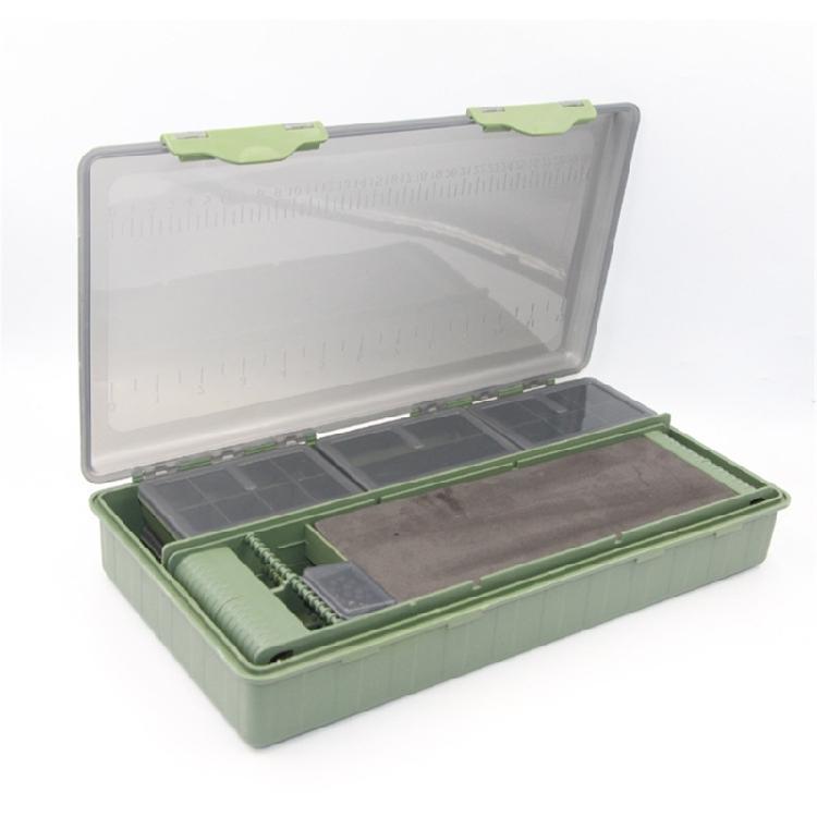 Clear Lid Tackle Box Case Fishing Lures Baits Hook Storage Case Multi Compartment Fishing Tackle Storage Box