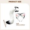 Soft Plush Cat Fox Ears And Tail Set with Adjustable Strap for Cosplay Costume Party Performance Dress up