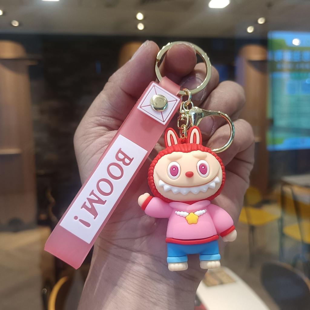 Buck Tooth Sheep Keychain Cute Cartoon Doll Schoolbag Pendant Car Key Chain Gift