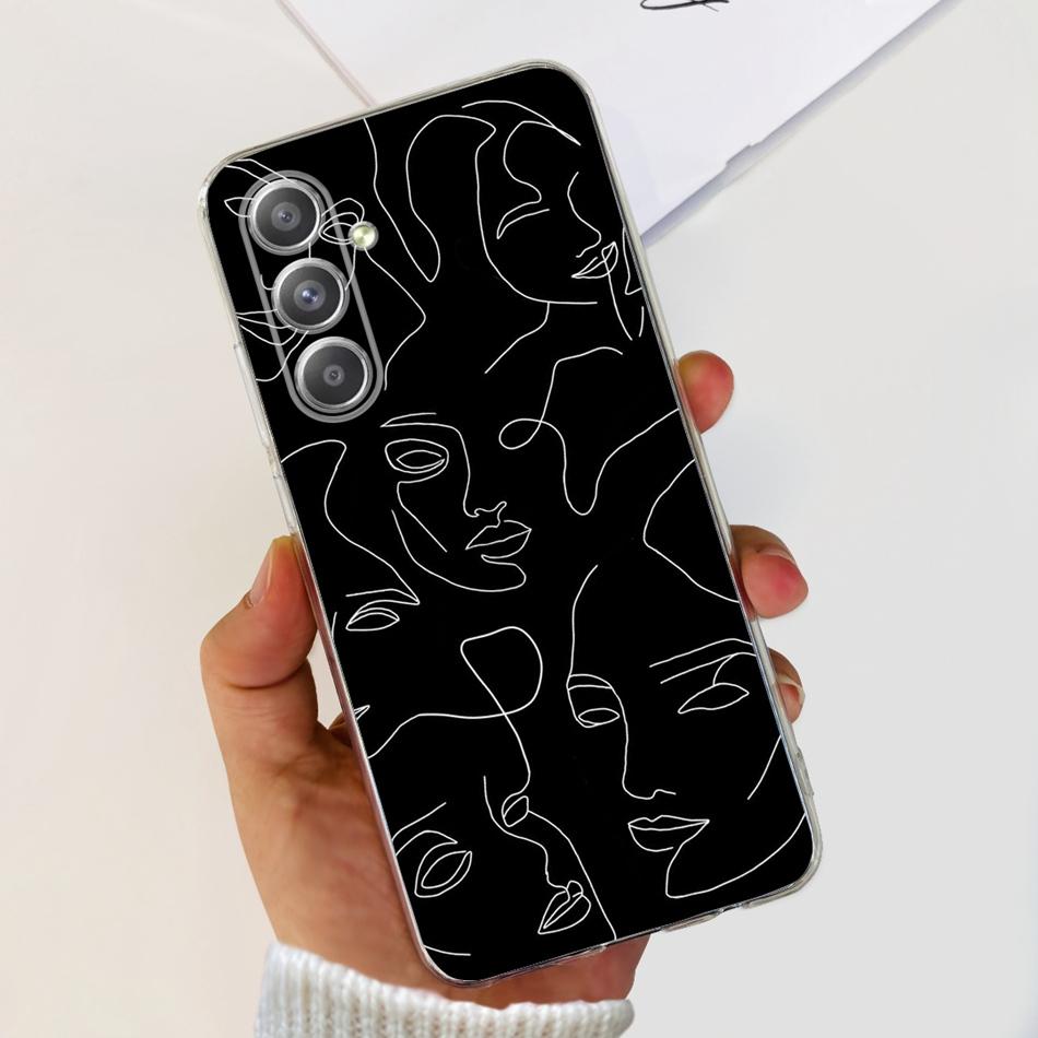 For Samsung Galaxy A55 Case Samsung A55 5G SM-A556B Fashion Printing Soft Silicone TPU Phone Back Cover