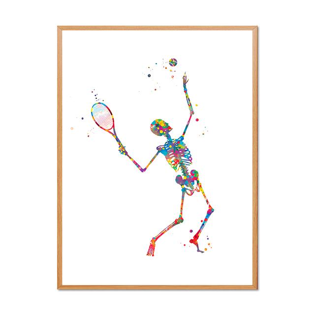 Human Skeleton Medical Anatomy Diagram Decorative Painting Limbs Structure Diagram Poster Room Wall Art Prints Modern Home Decor No Frame