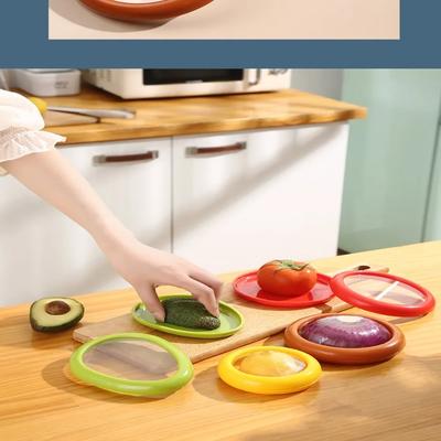 Food Fruit Vegetable Onion Lemon Saver Box Avocado Keeper Fresher Jars Tomato Storage Container Sealed Box Kitchen Gadget