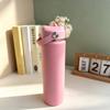 Portable Thermos Mug 316 Stainless Steel Sports Water Bottle with Straw, Large Capacity for Outdoor/Home Use.