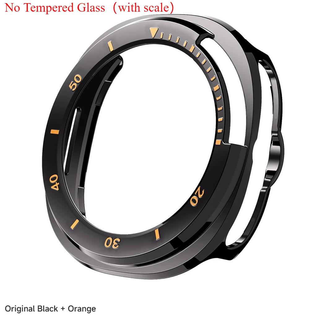 Protector Case For Samsung Galaxy Watch 8 Classic PC Hollowed Cover Protective Bumper Shell Tempered Glass Screen Accessories