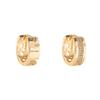 Japanese-Korean Luxurious Zirconia Hoop Earrings - Minimalist Gold-Plated Elegant Design