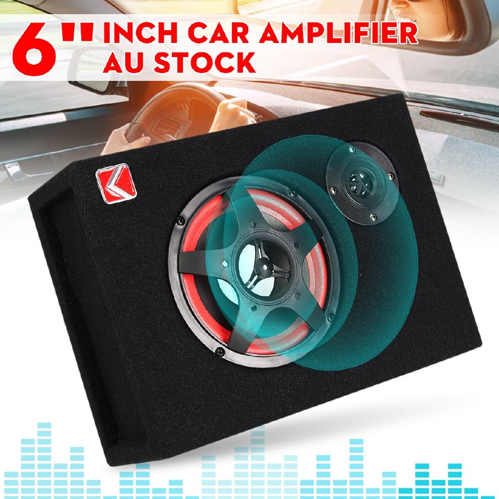 Subwoofer attivo per auto sotto il sedile da 6 pollici 350 W Altoparlante subwoofer per auto alimentato audio stereo per bassi Subwoofer attivo