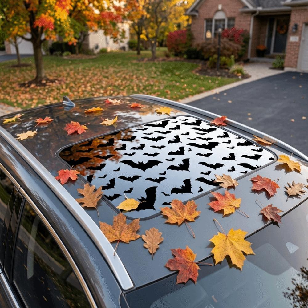 UV-Proof Halloween Sunroof Sticker Self-Adhesive Backing Vehicle Decal Automobile