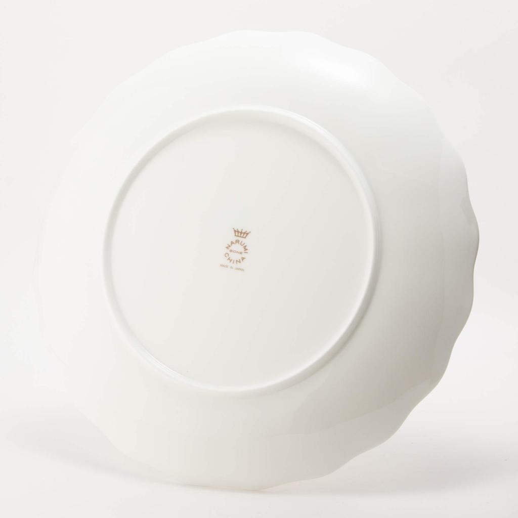 NARUMI Noble White Schlicht und Mittag-Abendessen Spülmaschinenfest Hergestellt in Produktplatte, 27cm, Weiß, Stilvoll, Teller, Einteiliger Teller, Mikrowellengeeignet, Sicher, Japan,