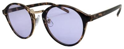 Lunettes de soleil pour le visage, protection UV, accessoire de mode, couleur claire, type Boston, verres marron demi-violets, indispensables