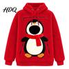 Zachte Polyester Draag Hoodie Pullover Kerst Huisdier Mannen Sweatshirt voor Vrouwen met Kangoeroe Vakantie Liefhebber