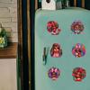 6pcs DIY DIY Art Fridge Magnet Refrigerator Sticker Refrigerator Diamond Art Magnets for Beginners Gifts Home Car Garage Decors