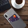 For Samsung Galaxy A06 5G/M06 5G Case PU Leather Cloth Texture Hard PC Phone Cover with Card Holder