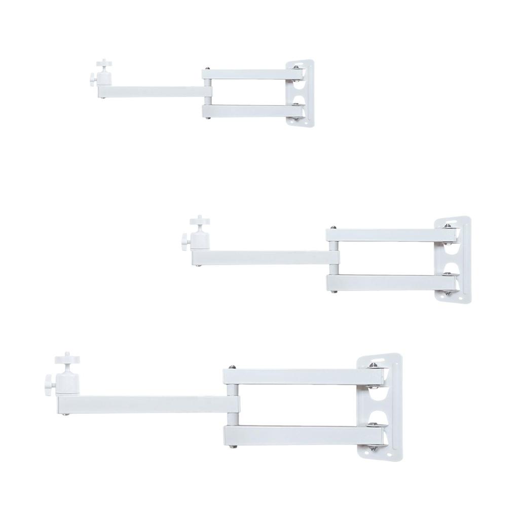 Wall Mount Bracket Stand Metal Heavy Duty Adjustable Device Holder with 1/4" Ball Head for Home